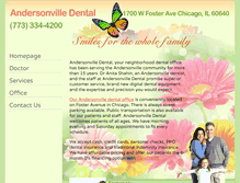 Tablet Screenshot of andersonvilledental.com